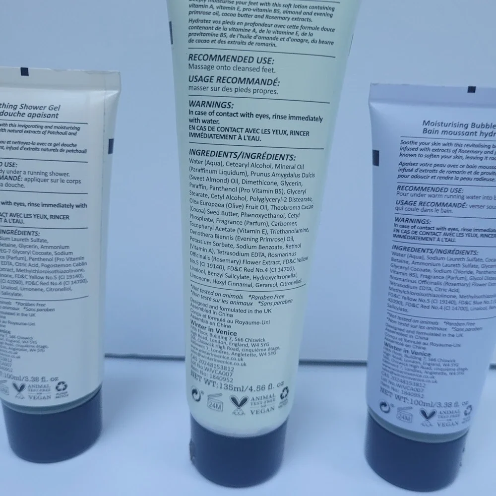 New‎ Winter in Venice Set Shower Gel Foot Lotion Bubble Bath